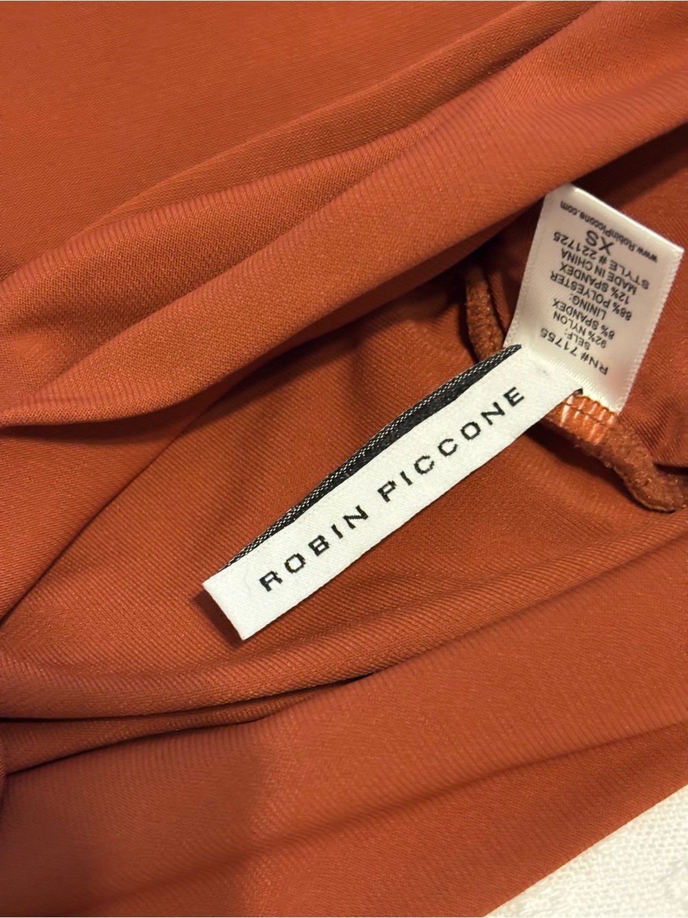 Robin Piccone Rust High-Neck Knot Bikini Set - Picture 7 of 16